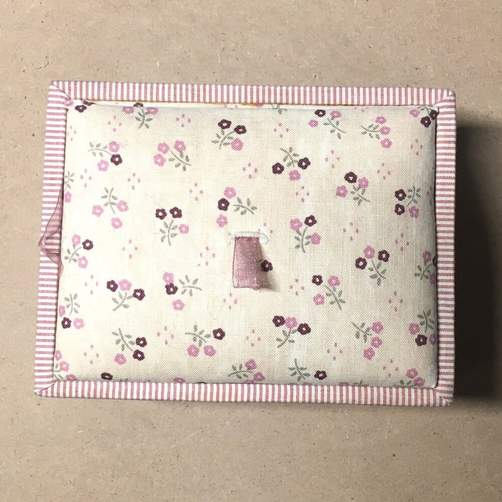 Vintage Laura Ashley pink floral jewelry box
